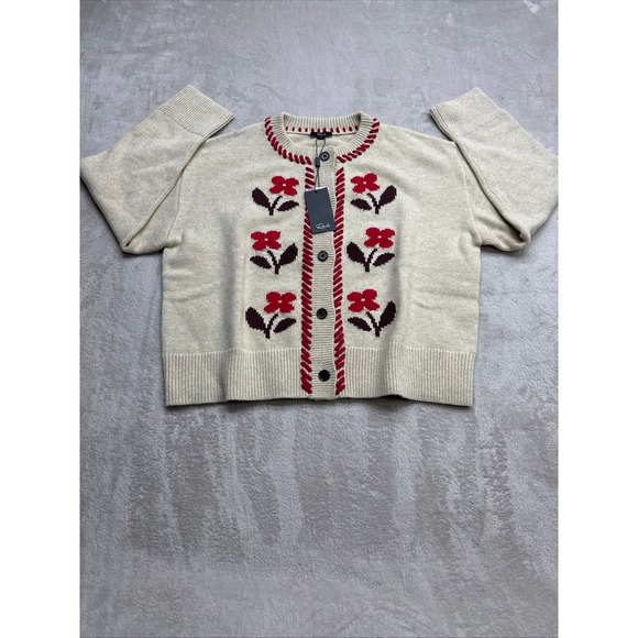 Rails Sweaters - Anthropologie Rails Mavie Carmine Cardigan Womens XL Oatmeal Whipstitch Sweater
